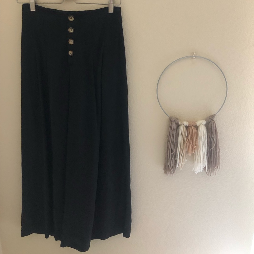 Zara wide leg black pant / trousers